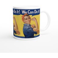 We Can Do It Rosie The Riveter - J. Howard Miller 11Oz Keramik Tasse. Fine Art Tasse/ Ideales Geschenk Kaffee/Tee von ArtBoxGalleria