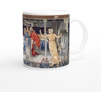 William Morris Knights Of The Round Table Summoned To Quest By Strange Damsel 11Oz Keramik Tasse von ArtBoxGalleria