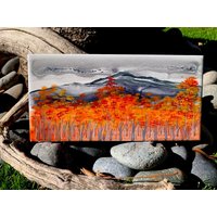 Red Maples Handbemalte Keramikfliese/Ornament Wandkunst Home Decor von ArtByAdrienneStudio