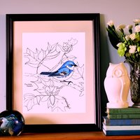 Himmelssänger Laubsänger Limitierte Auflage Kunstdruck - 30x36 cm Himmelssänger Laubsänger Limitierte Auflage Kunstdruck - 30x36 cm von ArtByPeleegirl