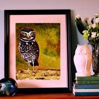 Kanincheneule Mit Einer Einstellung, 11x14 "Limitierter Druck." von ArtByPeleegirl