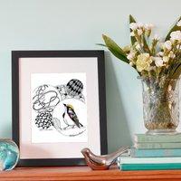 Kastanienwaldsänger Limitierte Edition Kunstdruck - 20x25cm Kastanienwaldsänger Limitierte Edition Kunstdruck - 20x25cm von ArtByPeleegirl