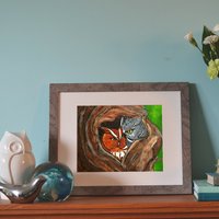 Östliches Käuzchen 20x25cm Limitierter Druck Östliches Käuzchen 20x25cm Limitierter Druck von ArtByPeleegirl