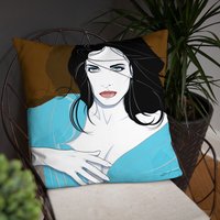 Stephanie Seymour - Nagel Patrick Style Art Retro 80Er Jahre Dekokissen Valentinstagsgeschenk Stephanie Seymour - Nagel Patrick Style Art Retro 80Er Jahre Dekokissen Valentinstagsgeschenk von ArtBySantiano