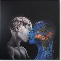 Universal Love - Druck Auf Leinwand 50x50 cm von ArtBySideWalk