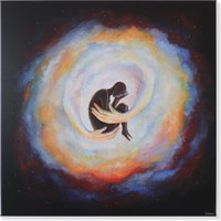 Universe Hug - Druck Auf Leinwand 50x50 cm Universe Hug - Druck Auf Leinwand 50x50 cm von ArtBySideWalk