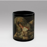 Francisco Goya Saturn Verschlingt Seinen Sohn Kaffeebecher - Barocke Kunst Keramikbecher, Spülmaschinen- Und Mikrowellenfest, 11 Unzen 15 Größen von ArtCornerBoutiq