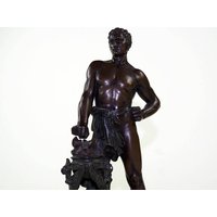 Antike Französisch/Deutsche Bronze-Skulptur "Hand Im Feuer" Signiert O. Morath-Ca. Jahrhundert Antike Französisch/Deutsche Bronze-Skulptur "Hand Im Feuer" Signiert O. Morath-Ca. Jahrhundert von ArtDecoGalaxy