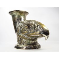 Antike Versilberte Messing Rhyton Adler Vase-Circa 1900Er Jahre von ArtDecoGalaxy