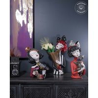 3 Schwestern Statue 14, 5", Blumentopf, Topf, Pflanzenhalter, Geschenk, Kunstdekor, Wohnaccessoires, Dekorskulptur von ArtDecorado