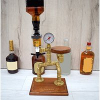 Butler Whisky Spender, Steampunk Handgefertigte Industriepfeifen von ArtDesignStudioCy