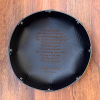 Ledertablett Mit Ihrer Gelübde Song Nachricht/Geschenk Zum 3. Jahrestag Personalisiertes Tablett Schreibtischorganisator Aufbewahrungstablett von ArtDesignStudioCy