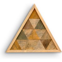 Rustikales Dreieck - Handgefertigte Wandkunst Aus Holz Wohndekoration Einweihungsgeschenk Inneneinrichtung Wandbehang Stolz von ArtDesigna
