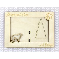 Barsoi Fotorahmen, Fotorahmen Graviert, Personalisierter Bilderrahmen, Haustier Adoption Rahmen, Geschenk Für Hundeliebhaber von ArtDogKitchen