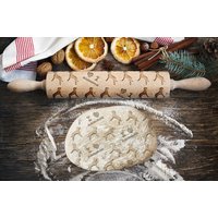 Bluthund Nudelholz Mit Körper, Prägung Ihrem Muster von ArtDogKitchen