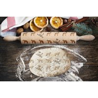 Seidiger Windhound Nudelholz Mit Körper Ihres Hundes, Gravur, Ihrem Muster von ArtDogKitchen