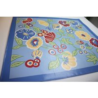 Bodentuch - Made To Order "Mohnblumen" Bodentuch - Made To Order "Mohnblumen" von ArtForYourFloorCloth