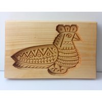 Lebkuchen Holz Plätzchenform Vogel 2 Springerle Spekulatius Kashigata Form Handgemacht Geschnitztes Weihnachtsgeschenk Lindenbaum von ArtGlassMozaic