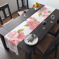 Tischläufer | 72 Oder 90 Zoll Lang Rosa Begonien Tischläufer | 72 Oder 90 Zoll Lang Rosa Begonien von ArtInScienceDesigns