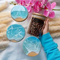 Vorratsglas Mit Bambusdeckel 450 Ml Meer Epoxidharz Resin Vorratsglas Mit Bambusdeckel 450 Ml Meer Epoxidharz Resin von ArtKissShop