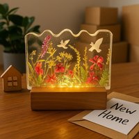 New Home Gift Resin Lamp Night Light Dried Flowers Epoxy Decor Unique Nightlight Handmade Rustic Bedroom New Home Gift Resin Lamp Night Light Dried Flowers Epoxy Decor Unique Nightlight Handmade Rustic Bedroom von ArtKrassiva