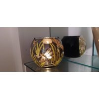 Goldlibelle Im Teichkerzenhalter Handbemalt von ArtLightGlass