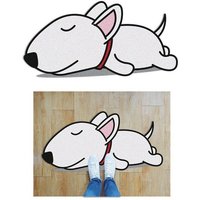 Passgenaue Fußmatte Englisch Bull Terrier Outdoor Indoor Eingang Türmatte Vorschuh Scraper Innen Willkommen Teppich von ArtMatDesigns