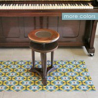 Retro Linolteppich, Auf Bestellung Gedruckt. Mehrere Größen. "Linoleum "Vinyl" Linoleum-Bodenteppich. Kunstmattenteppiche von ArtMatHome