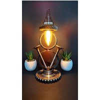 V8 Nachtlampe Handgefertigt Mit Vintage Glühbirne Und Kabelsatz Aus Altmetall-Autoteilen von ArtMetalRevivalBG