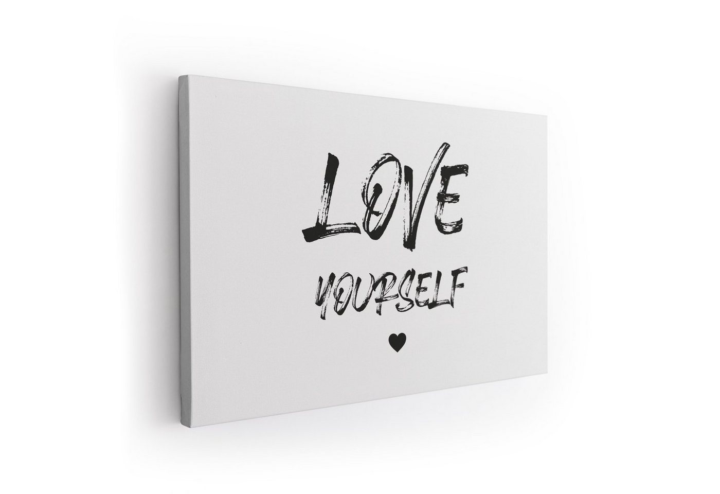 ArtMind Wandbild LOVE YOURSELF, Premium Wandbilder als Poster & gerahmte Leinwand in 4 Größen, Wall Art, Bild, moderne Kunst von ArtMind