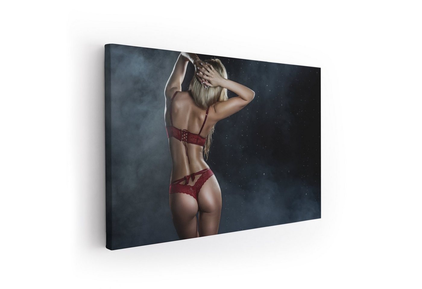 ArtMind XXL-Wandbild ATTRAKTIVE FRAU IM NEBEL, Premium Wandbilder als Poster & gerahmte Leinwand in verschiedenen Größen, Wall Art, Bild, Canvas von ArtMind