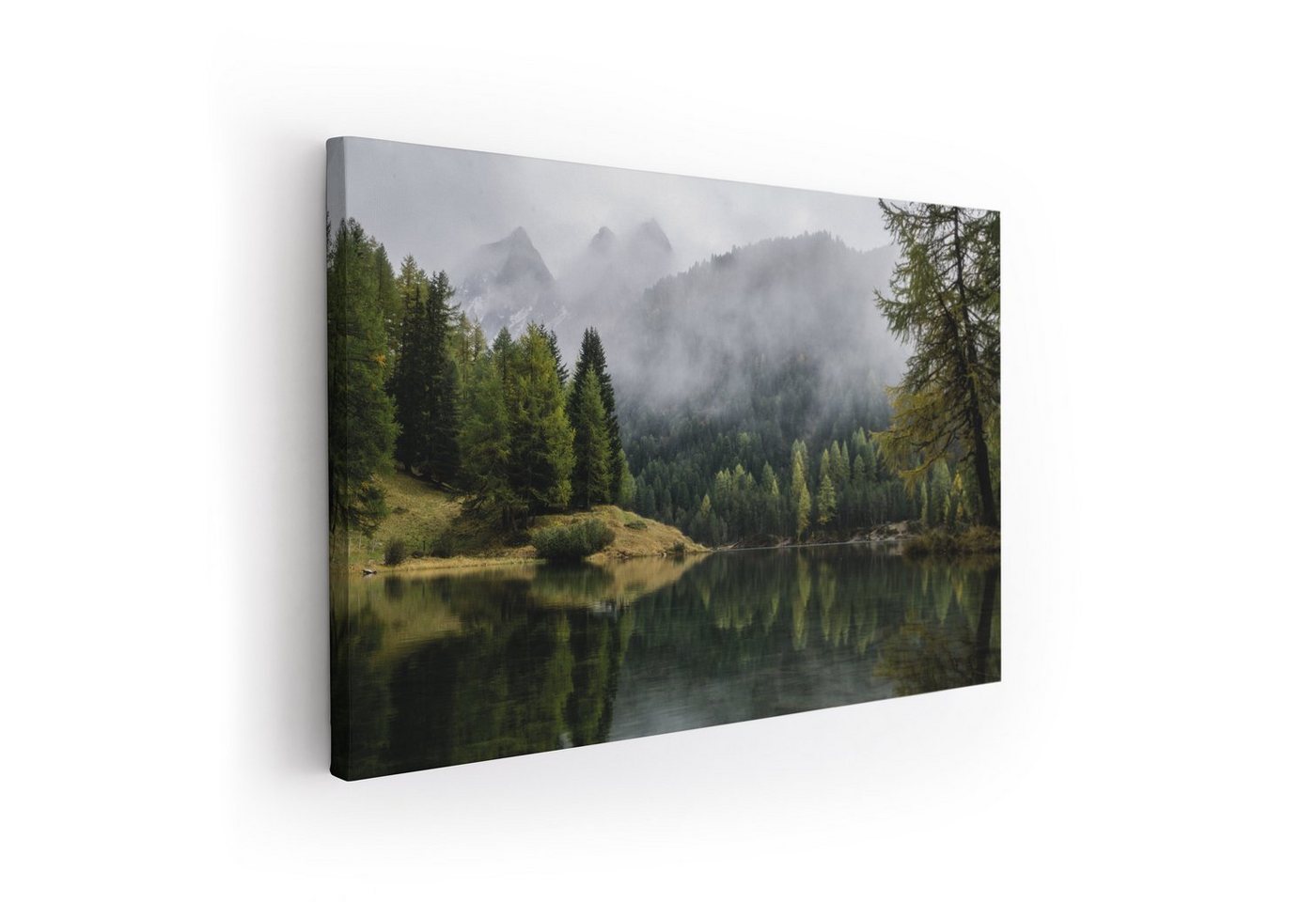 ArtMind XXL-Wandbild BERGSEE, Premium Wandbilder als Poster & gerahmte Leinwand in verschiedenen Größen, Wall Art, Bild, Canva von ArtMind