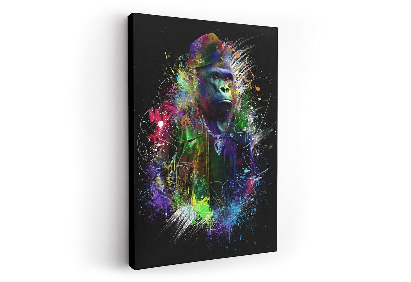 ArtMind XXL-Wandbild COOL APE, Premium Wandbilder als Poster & gerahmte Leinwand in verschiedenen Größen, Wall Art, Bild, Canvas von ArtMind