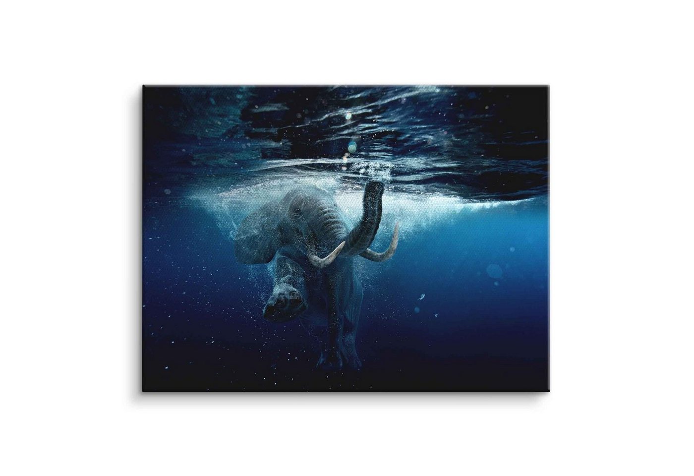 ArtMind XXL-Wandbild DIVING GIANT, Premium Wandbilder als gerahmte Leinwand in verschiedenen Größen von ArtMind