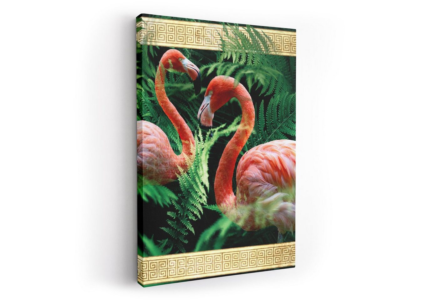 ArtMind XXL-Wandbild FLAMINGO, Premium Wandbilder als Poster & gerahmte Leinwand in 4 Größen, Wall Art, Bild, moderne Kunst von ArtMind