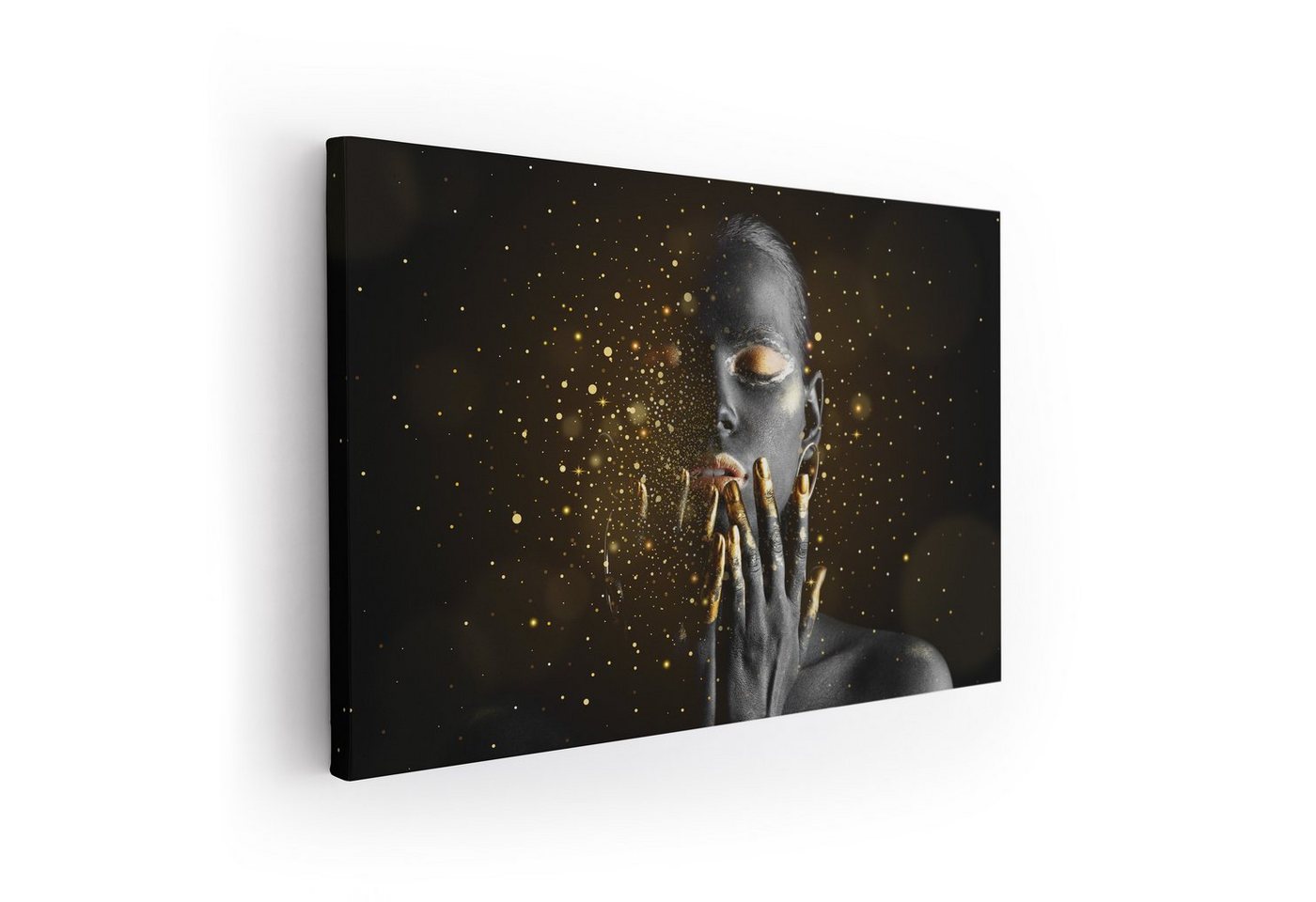 ArtMind XXL-Wandbild GOLDEN POWDER, Premium Wandbilder als Poster & gerahmte Leinwand in verschiedenen Größen, Wall Art, Bild, Canvas von ArtMind