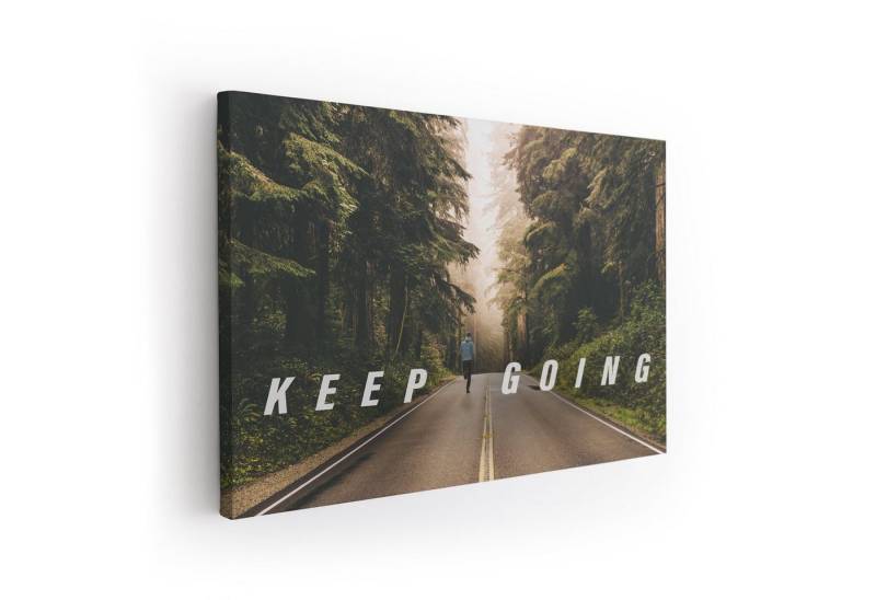 ArtMind XXL-Wandbild KEEP GOING, Premium Wandbilder als Poster & gerahmte Leinwand in verschiedenen Größen, Wall Art, Bild, Canvas von ArtMind