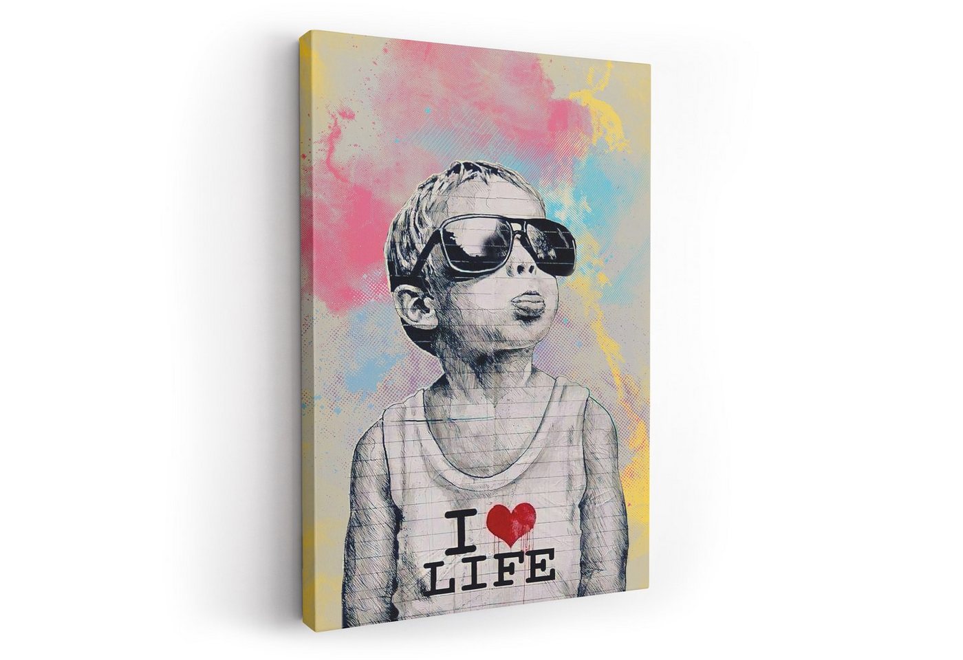 ArtMind XXL-Wandbild Love life, Premium Wandbilder als Poster & gerahmte Leinwand in 4 Größen, Wall Art, Bild, Canva von ArtMind