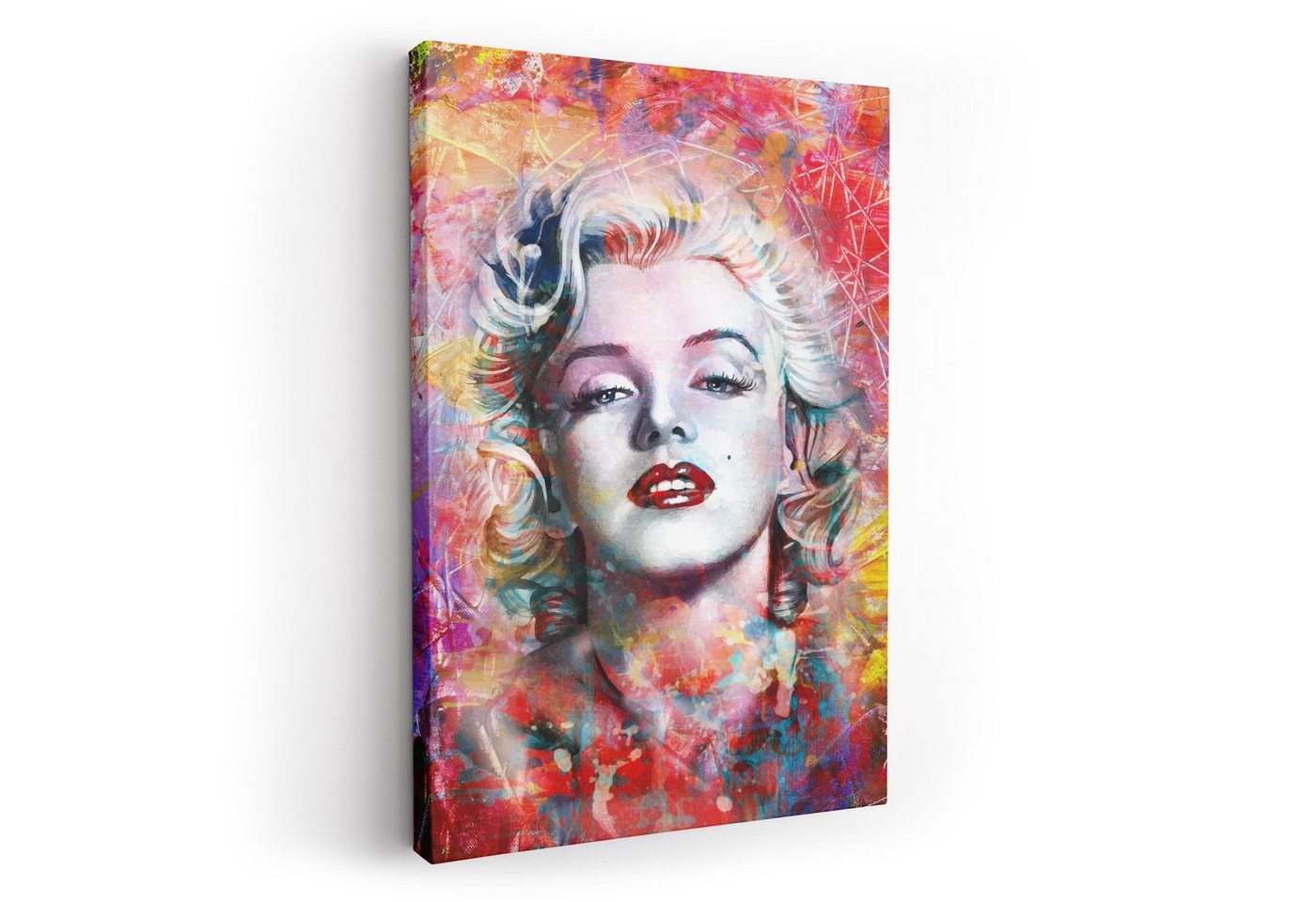 ArtMind XXL-Wandbild MARILYN MONROE - PAINT, Premium Wandbilder als Poster & gerahmte Leinwand in verschiedenen Größen, Wall Art, Bild, Canva von ArtMind