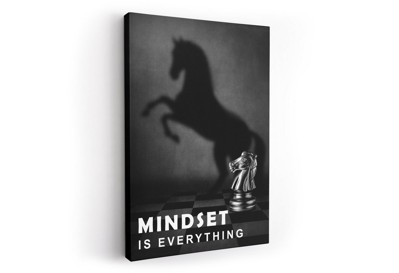 ArtMind XXL-Wandbild MINDSET IS EVERYTHING, Premium Wandbilder als Poster & gerahmte Leinwand in verschiedenen Größen, Wall Art, Bild, Canva von ArtMind