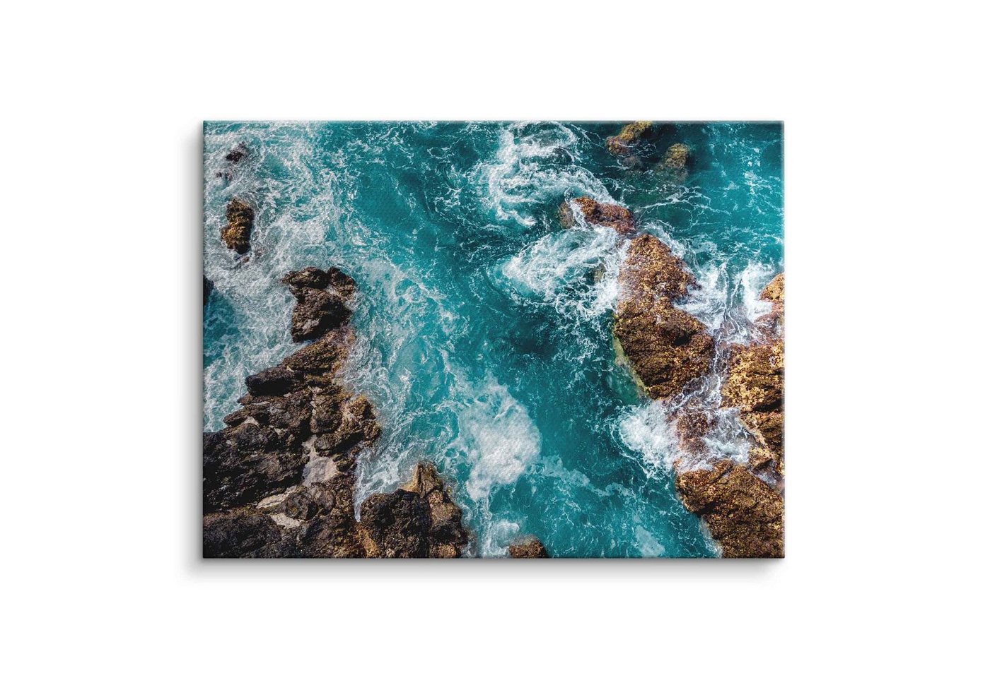 ArtMind XXL-Wandbild Ocean rocks, Premium Wandbilder als Poster & gerahmte Leinwand in verschiedenen Größen, Wall Art, Bild, Canvas von ArtMind