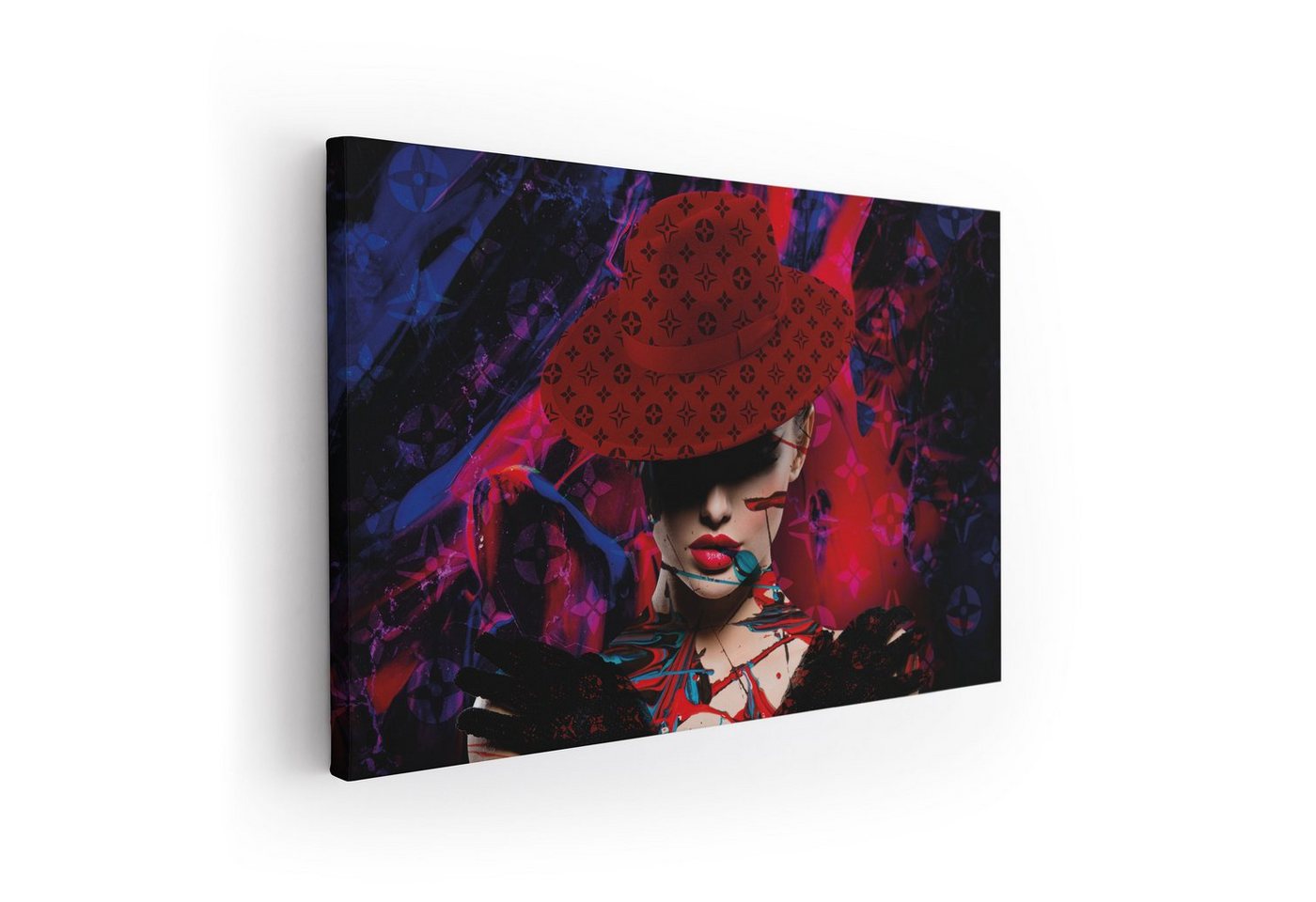 ArtMind XXL-Wandbild Red-Cap-Louis, Premium Wandbilder als Poster & gerahmte Leinwand in 4 Größen, Wall Art, Bild, moderne Kunst von ArtMind
