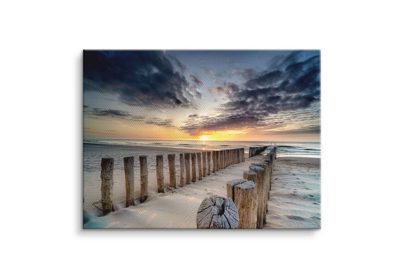 ArtMind XXL-Wandbild Sunset pole, Premium Wandbilder als Poster & gerahmte Leinwand in verschiedenen Größen, Wall Art, Bild, Canvas von ArtMind