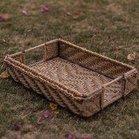 Schönes Goldenes Tablett Goldenes Handgewebtes Mit Für Esstisch Dekoration Boho Designer Servierdekoration von ArtOfCity