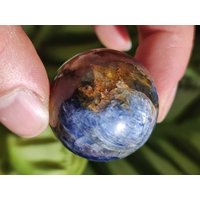 Cyanit Kyanit Disthen Sapparit Blau ~ Edelstein Kugel Massage & Deko Sphere Sammler Mineral Stufe Heilstein Natur Qualität Selten Rarität von ArtOfNatureBerlin