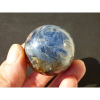 Cyanit Kyanit Disthen Sapparit Blau ~ Edelstein Kugel Massage & Deko Sphere Sammler Mineral Stufe Heilstein Natur Qualität Selten Rarität von ArtOfNatureBerlin