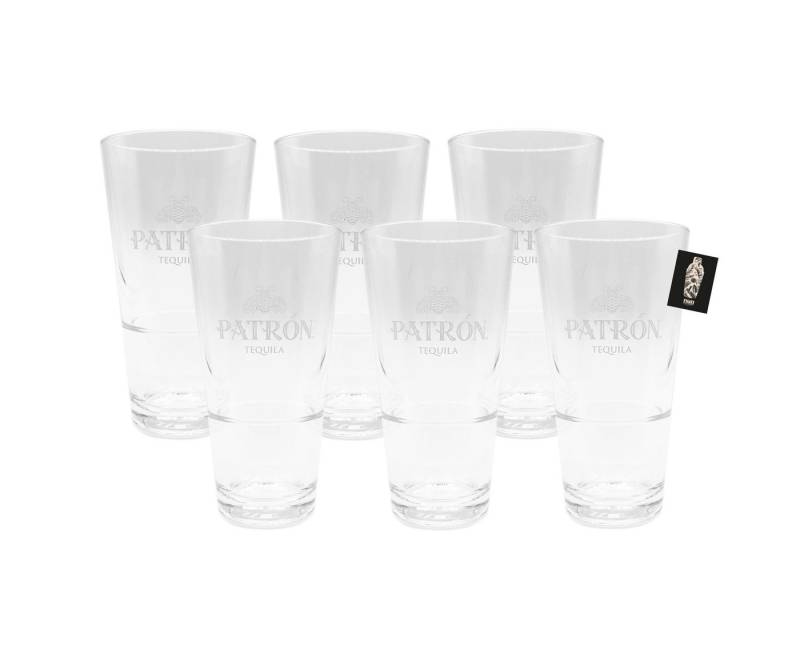 Mixcompany Becher 6x Patron Longdrink Cup 6x Wiederverwendbare Glas Tequila Festivalbec von Mixcompany