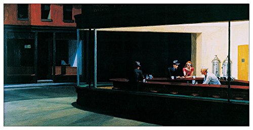 ArtPlaza AS10051 Falchi Della Notte, 1960-(Hopper), Holz, Bunt, 133 x 1.8 x 63 cm von ArtPlaza