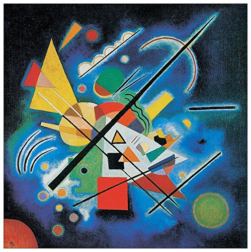 ArtPlaza AS10053 Dipinti in blu, 1924-(Kandinsky), Holz, Bunt, 70 x 1.8 x 70 cm von ArtPlaza