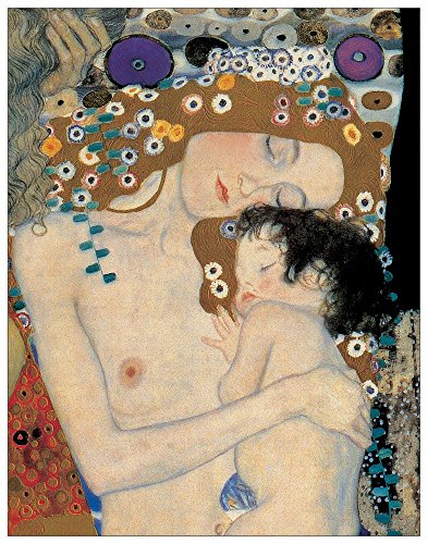 ArtPlaza AS10062 Mother and Child-(Klimt), Holz, Bunt, 60 x 1.8 x 77 cm von ArtPlaza